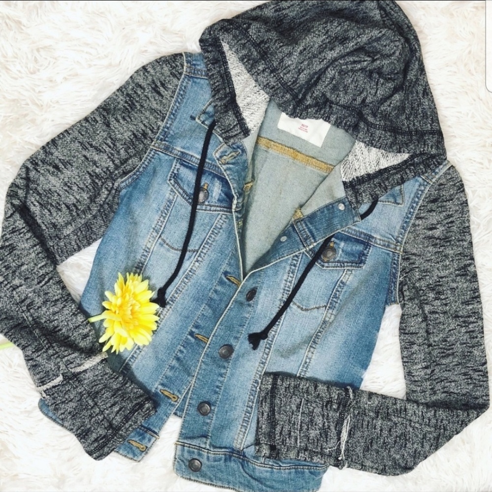 🦚Jean Knit Jacket